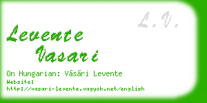 levente vasari business card